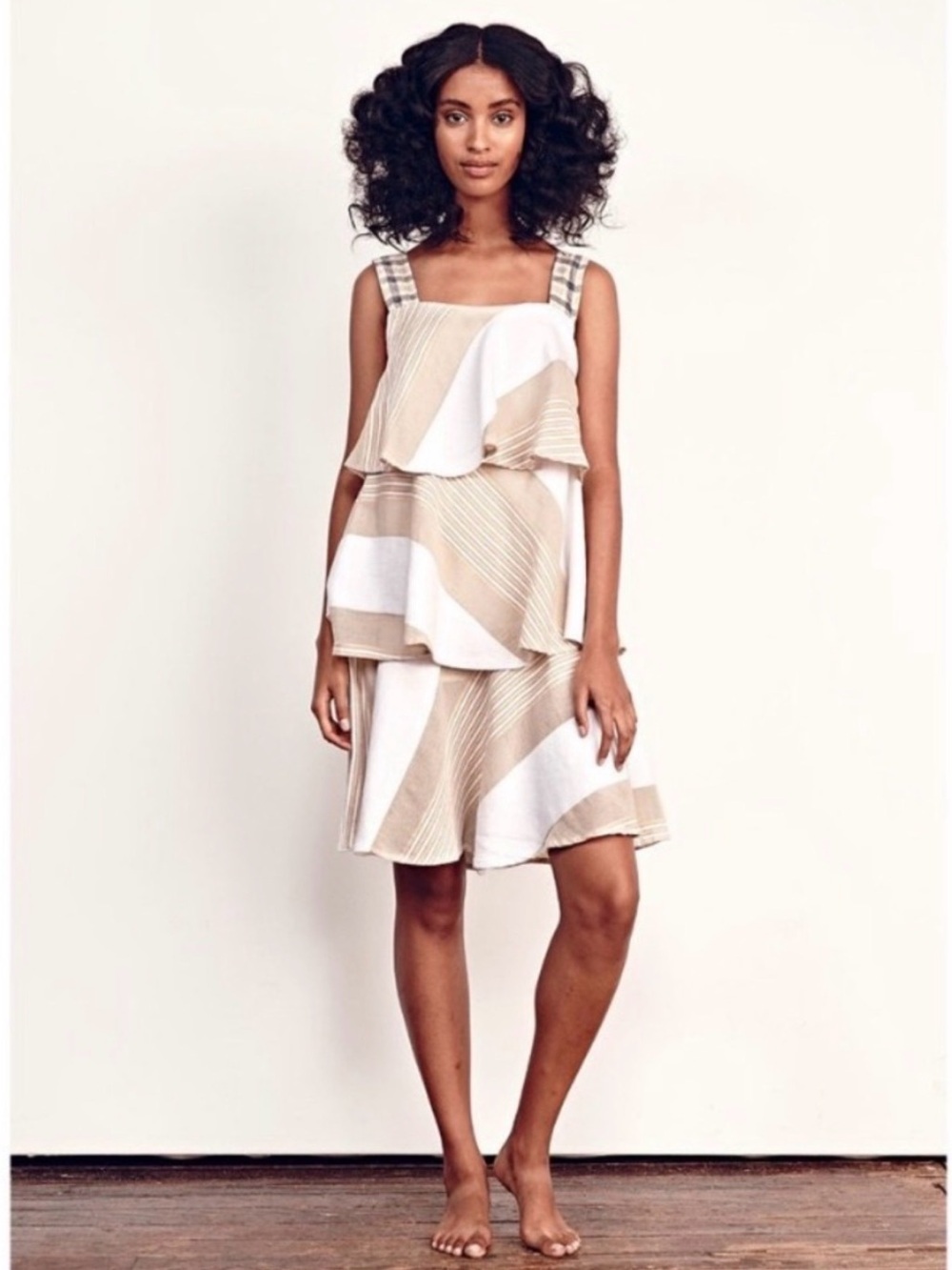 Ace & Jig Simone Dress Solstice Stripe Large